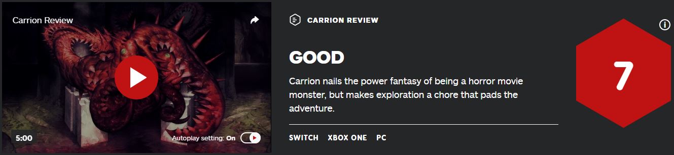 《紅怪》IGN 7分：扮演怪物的玩法很棒但沒有地圖