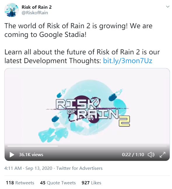 《雨中冒險2》將會有大型更新以增加對Mod支持