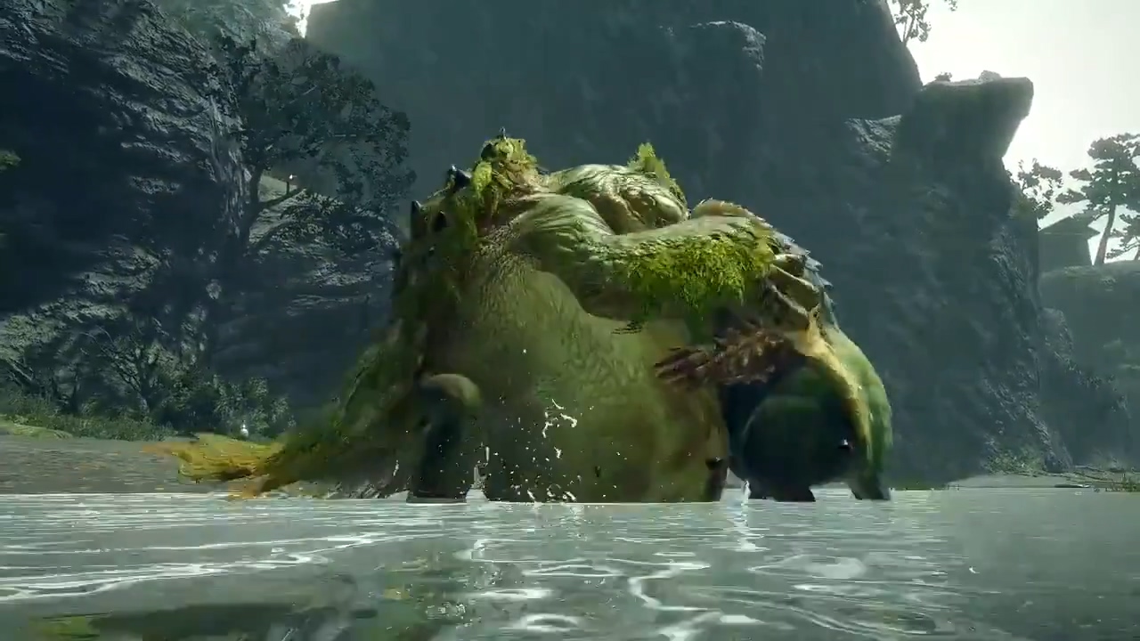 《魔物獵人：崛起》河童蛙與青熊獸爭奪地盤動畫公開 太萌了