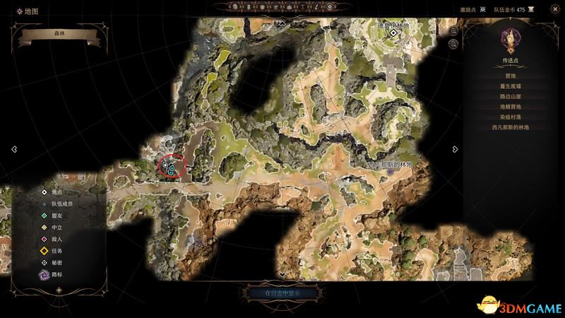 《柏德之門3》全地圖攻略 任務地圖隱秘地點NPC位置