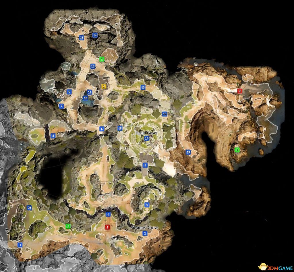 《柏德之門3》全地圖攻略 任務地圖隱秘地點NPC位置