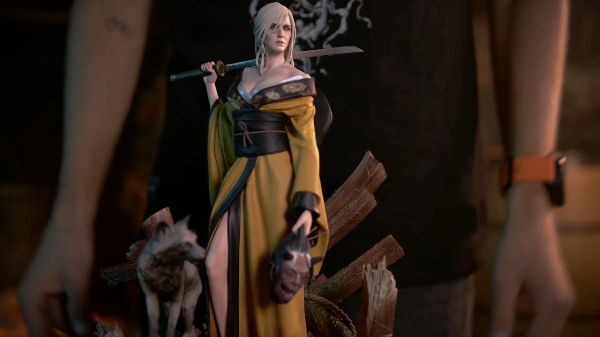 《巫師3》希里與妖狐日式手辦開箱視頻 性感美麗