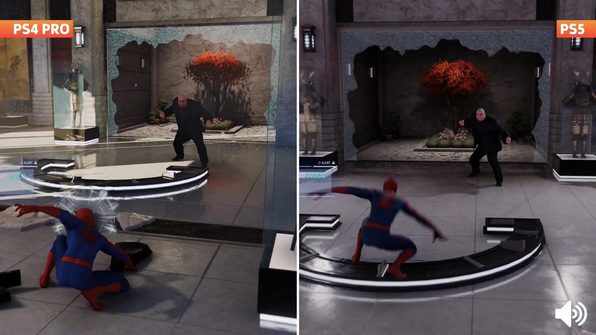 《漫威蜘蛛人》畫面對比視頻：PS5 vs PS4 Pro