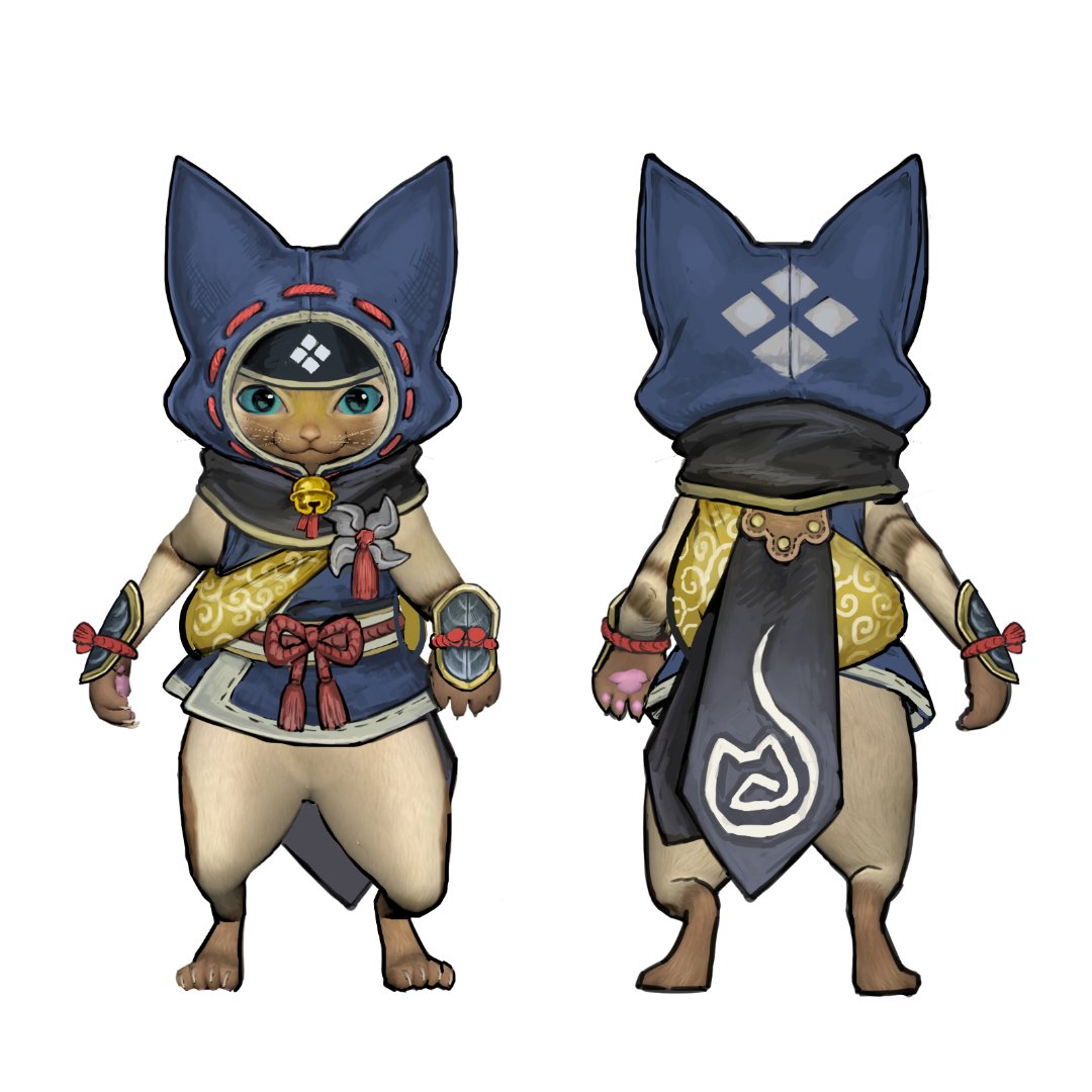 《魔物獵人：崛起》新藝術圖：獵人、艾露貓服裝