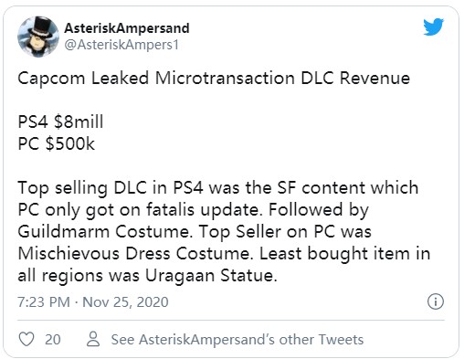《魔物獵人：世界》銷量分布：除日本地區外PC銷量超過PS4