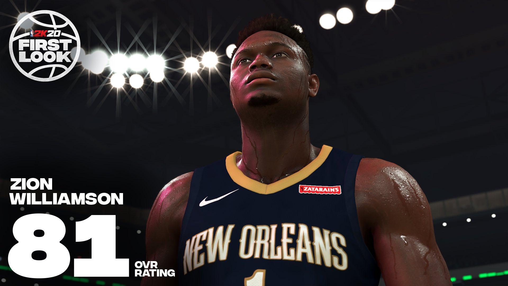 《NBA 2K21》次世代封面球星錫安·威廉姆森稱2K給自己評分太低 反被打臉