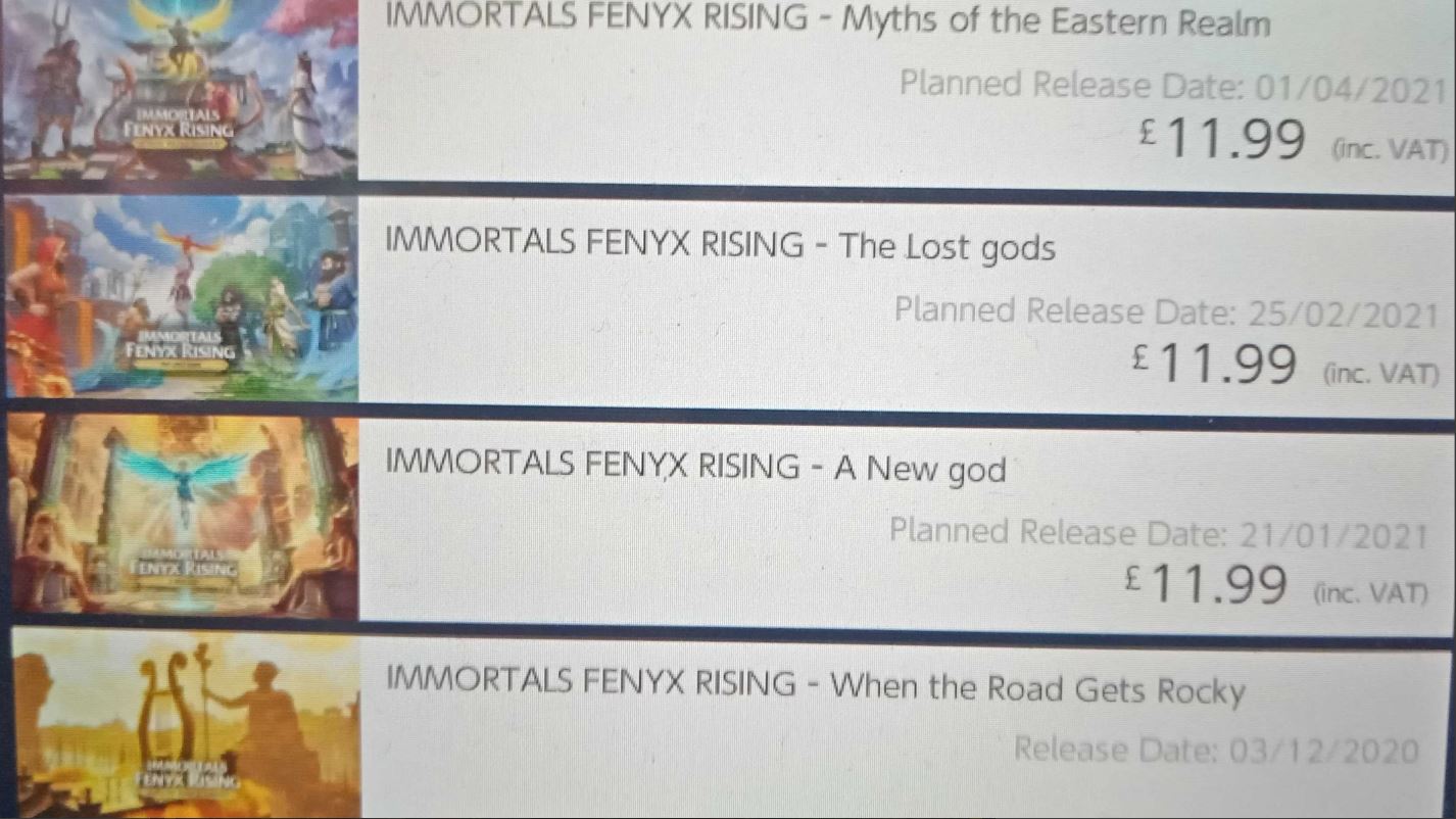 《眾神與怪獸：芬尼斯崛起》3款DLC發售時間疑似曝光