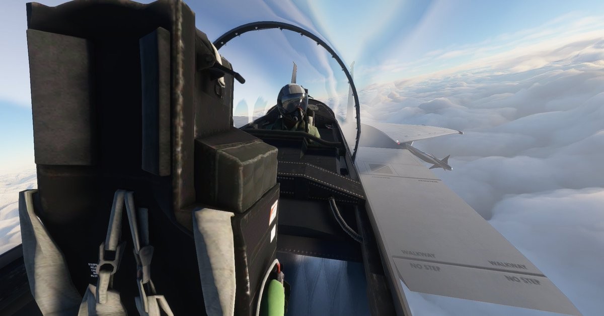 在《微軟飛行模擬》快要可以駕駛F-15戰鬥機了