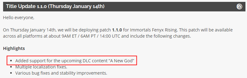 《眾神與怪獸》補丁加入對DLC的支持 「試煉」即將發布