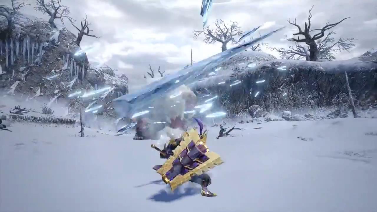 《魔物獵人：崛起》雪鬼獸演示 在雪原遊蕩的獵人