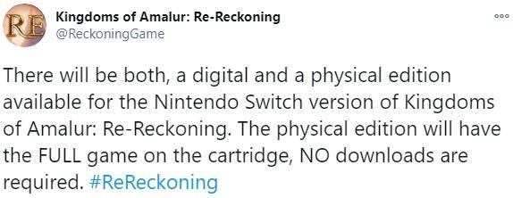 《大地王國：罪與罰 重置版》Switch版確認有實體版 卡帶含完整遊戲