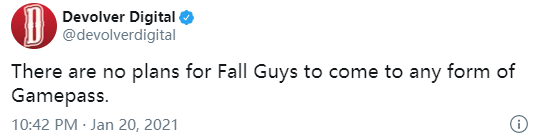 《Fall Guys：終極淘汰賽》官方確認將不會加入XGP