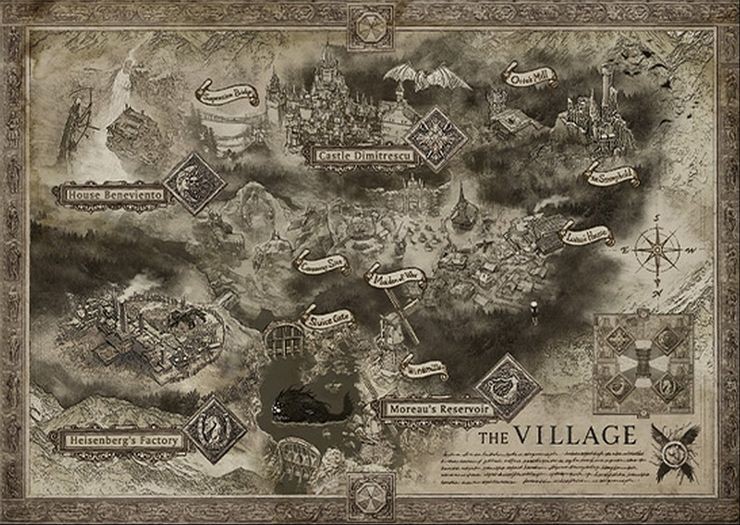 《惡靈古堡8》典藏版地圖洩露遊戲主要場景及BOSS