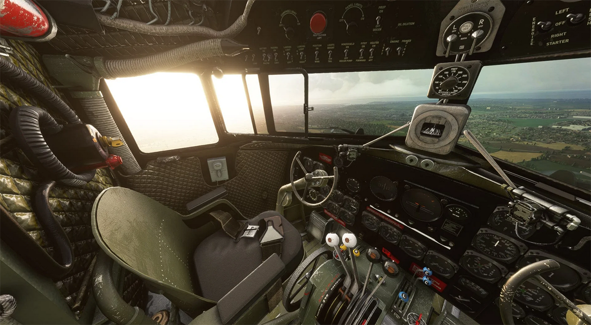 《微软飞行模拟》道格拉斯DC-3更多截图公开 展示舱内设计