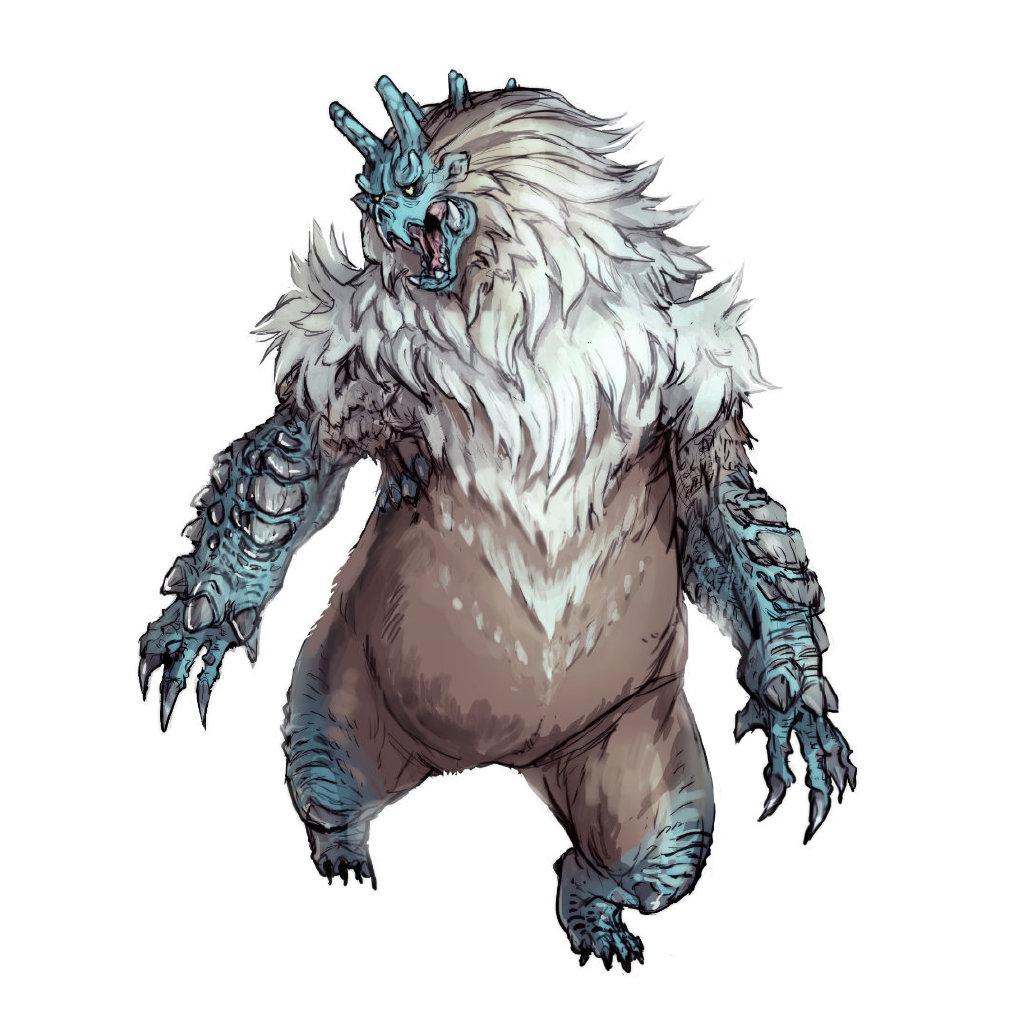 《魔物獵人：崛起》雪鬼獸設計圖公開 毛茸茸有點憨