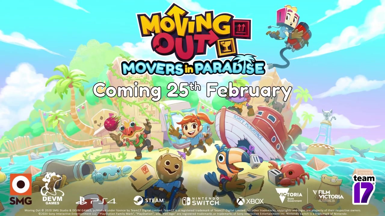 《胡鬧搬家》DLC“Movers in Paradise”本月推出