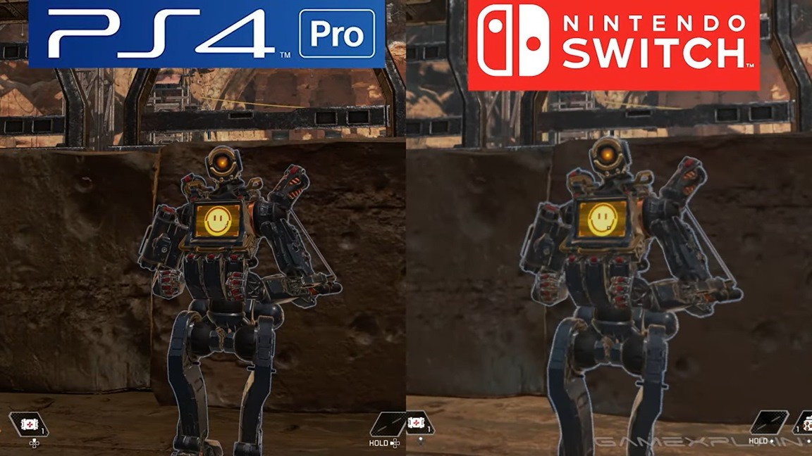 Switch《Apex英雄》對比PS4 Pro畫面效果全面縮水