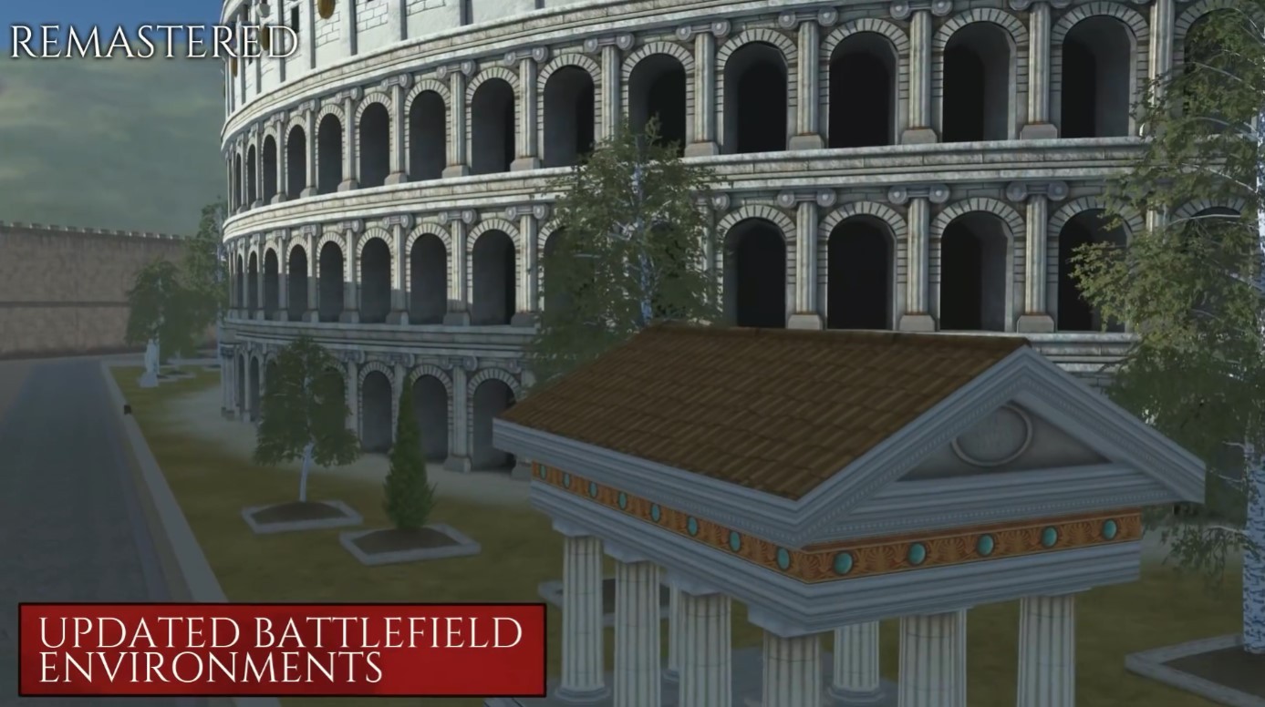 《全軍破敵：羅馬》重製版與原版對比：建模貼圖UI全面加強