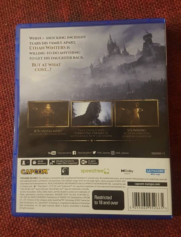 《惡靈古堡8》或在澳洲偷跑 PS5版容量為27.37GB