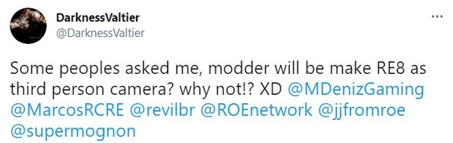 《惡靈古堡8》第三人稱MOD已經在做了 馬上有可玩版
