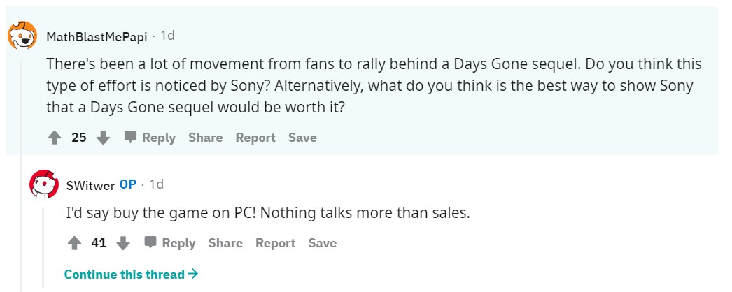 《往日不再》男主演員：PC銷量會影響是否出續作