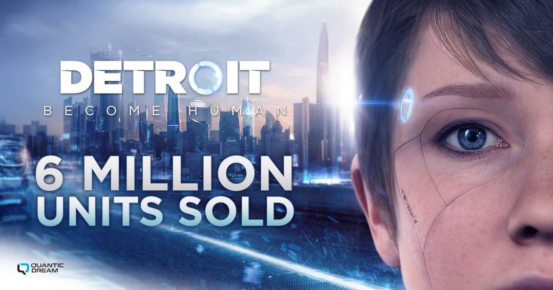 官方宣傳：《底特律：變人》PC和PS4版總銷量破600萬