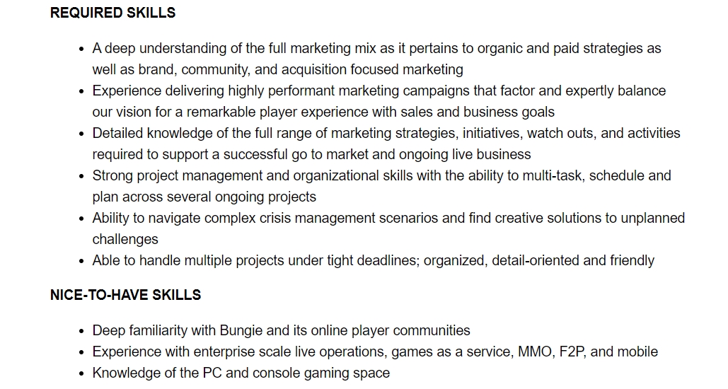Bungie招募新行銷經理 暗示新作或為F2P模式遊戲