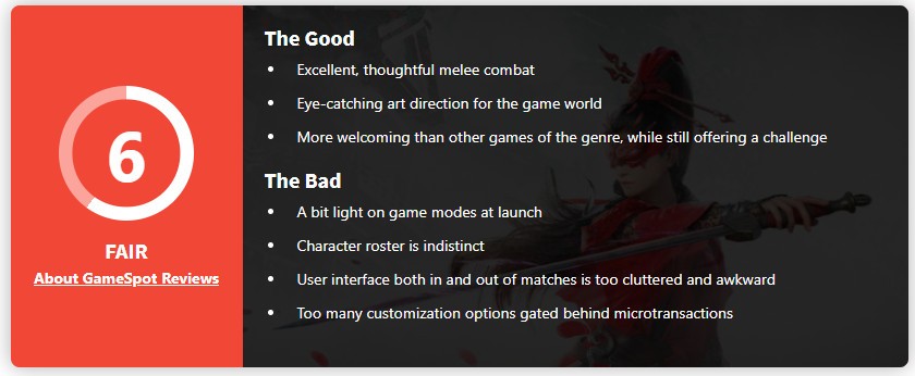 《永劫無間》IGN 8分 大逃殺類遊戲新亮點
