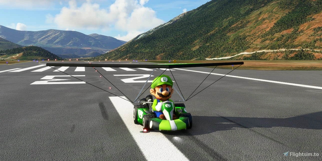 主播將《瑪利歐賽車8》賽道地圖加入《微軟飛行模擬》