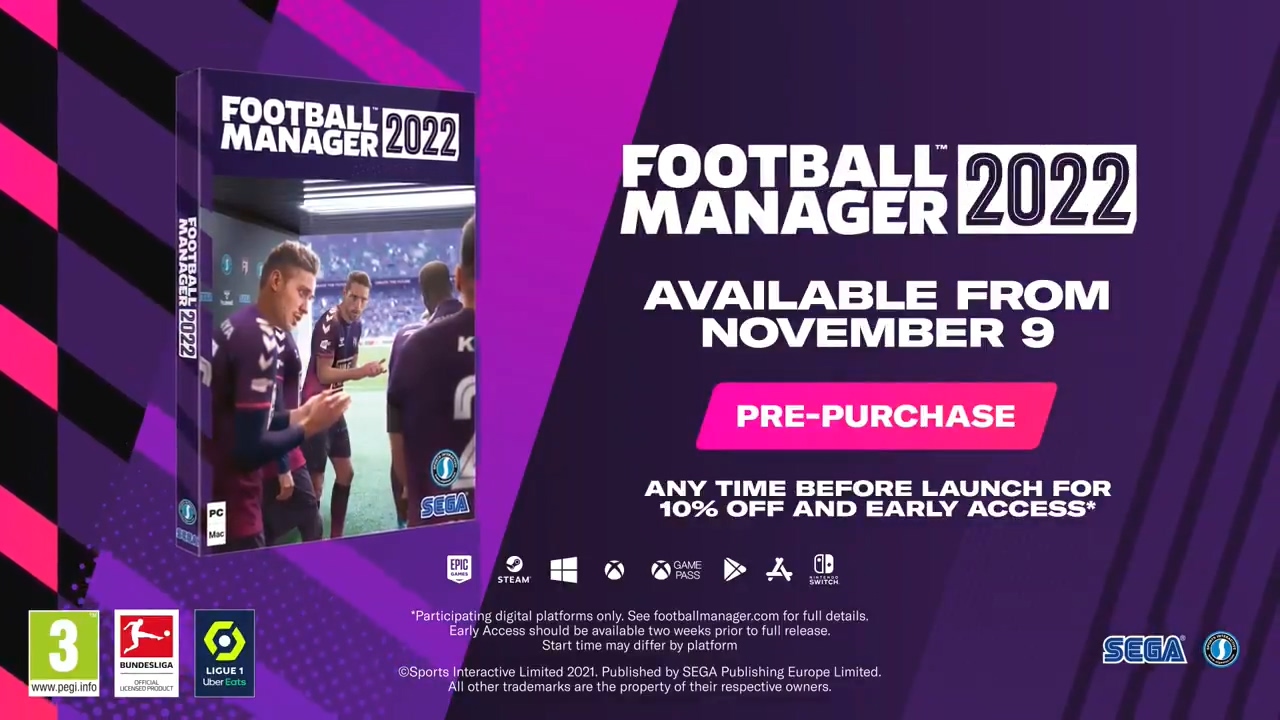 《足球經理2022》正式公布 今年11月9日發售