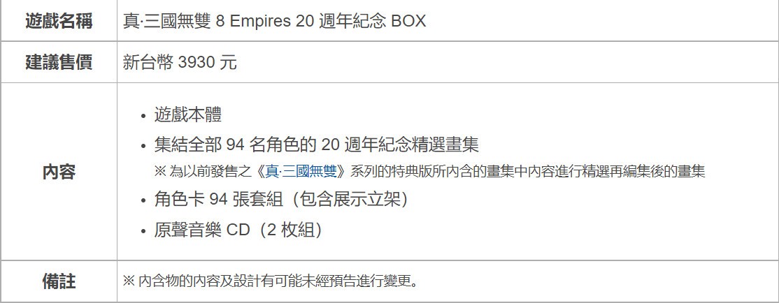 TGS 2021：《真・三國無雙8 Empires》發售日公布 中文版和日版同步