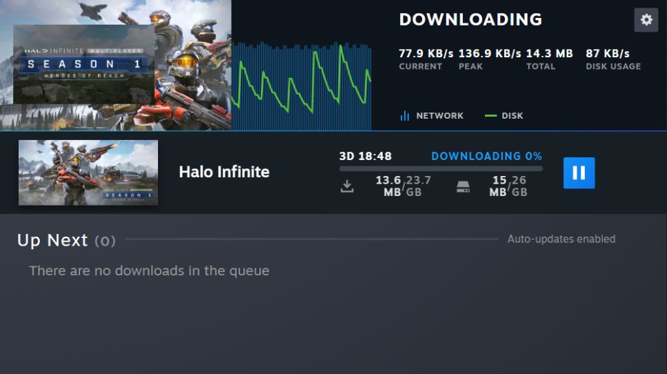 太多玩家下載《最後一戰：無限》 導致Steam下載緩慢
