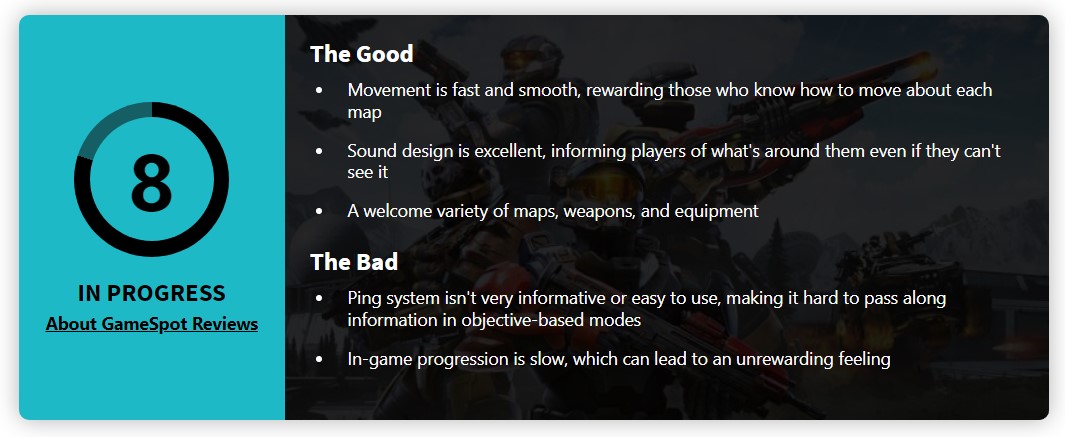 《最後一戰：無限》多人模式IGN 9分：期望極高符合預期