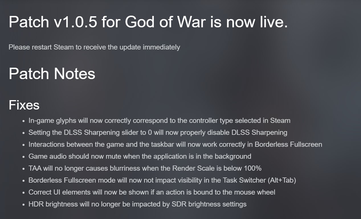 《戰神4》PC版1.0.5補丁上線！AMD性能問題稍後解決
