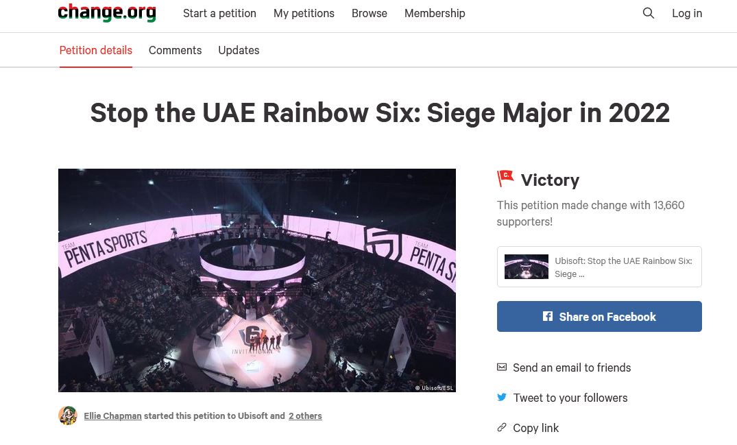 因LGBTQ+粉絲反對 育碧放棄阿聯酋電競比賽舉辦計劃