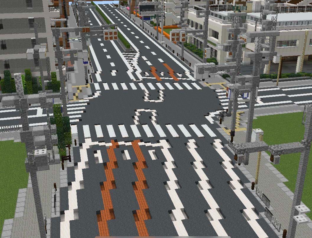 玩家組織打造《我的世界》都市MOD 極盡還原大阪郊外風貌
