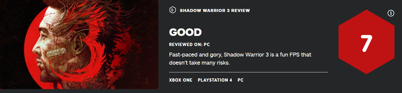 《影武者3》IGN 7分 沒有太多創新但戰鬥很爽快
