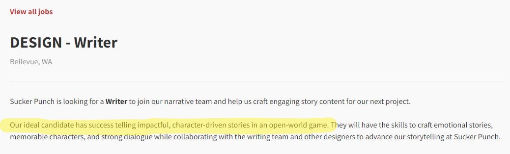 《對馬戰鬼》開發商招聘新編劇 開發“開放世界遊戲”