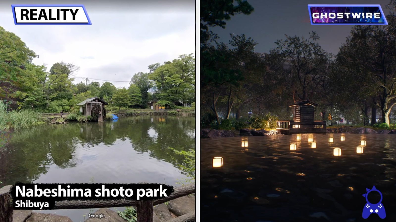 《幽靈線：東京》遊戲和現實世界對比視頻