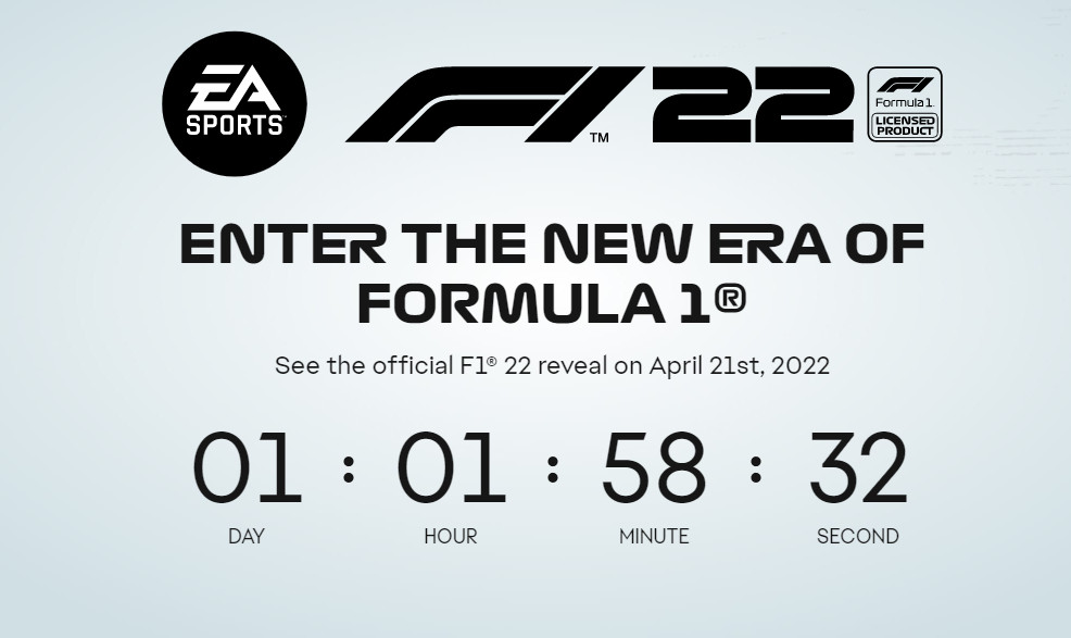 《F1 2022》即將公布 EA上線倒計時官網