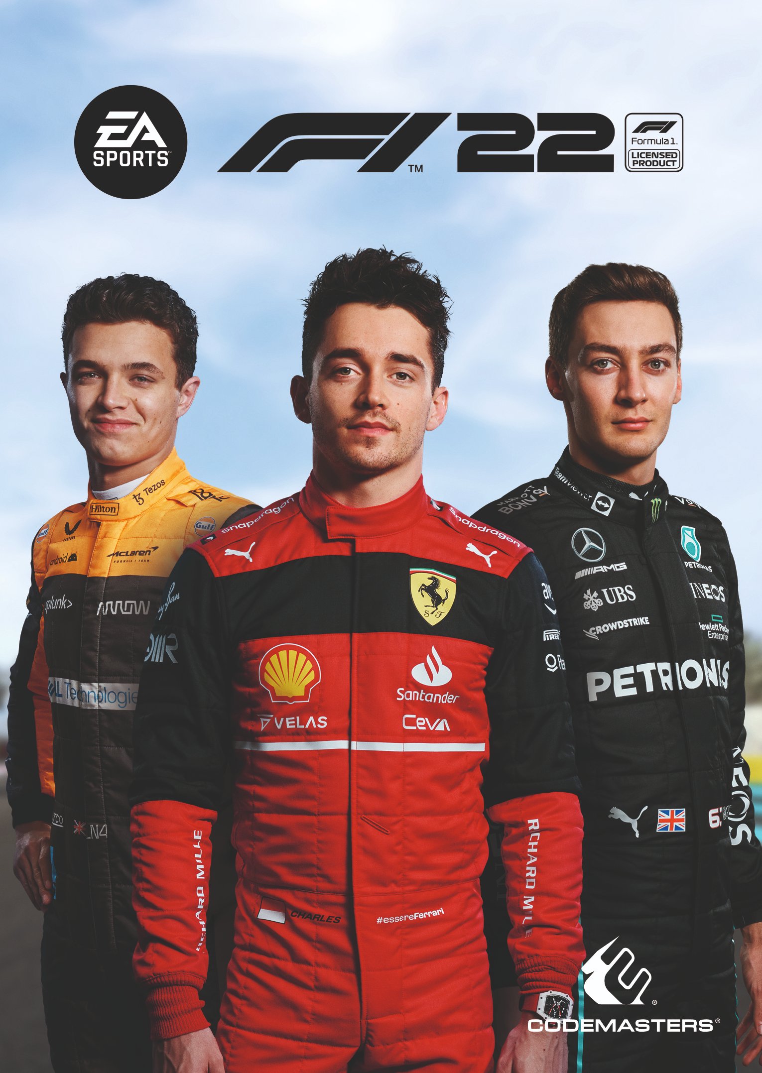 《F1 2022》標準版和冠軍版封面明星公開