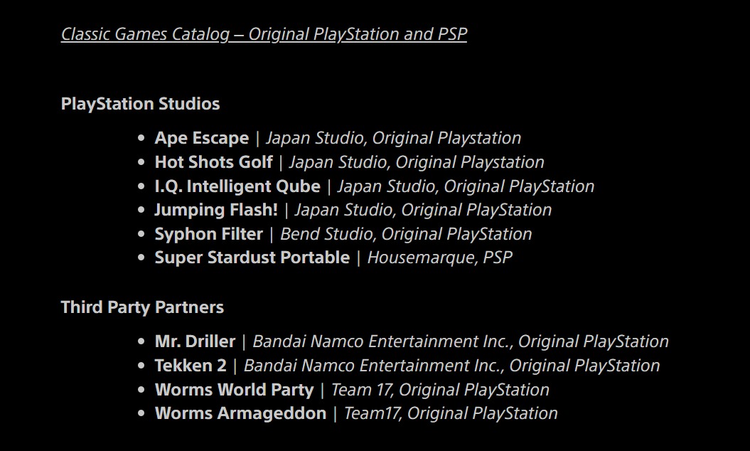 育碧+Classics將加入PS Plus 首發共27款遊戲