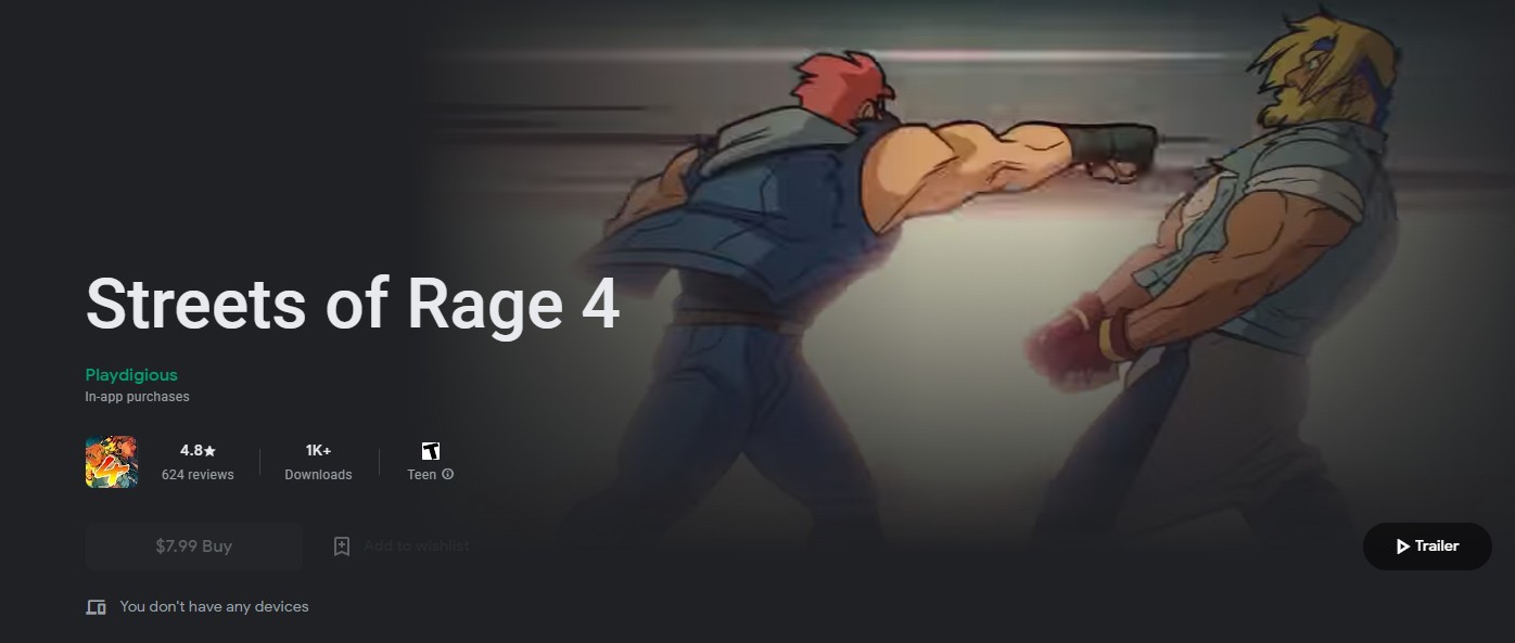 《怒之鐵拳4》現已登陸了iOS和安卓 售價7.99美元