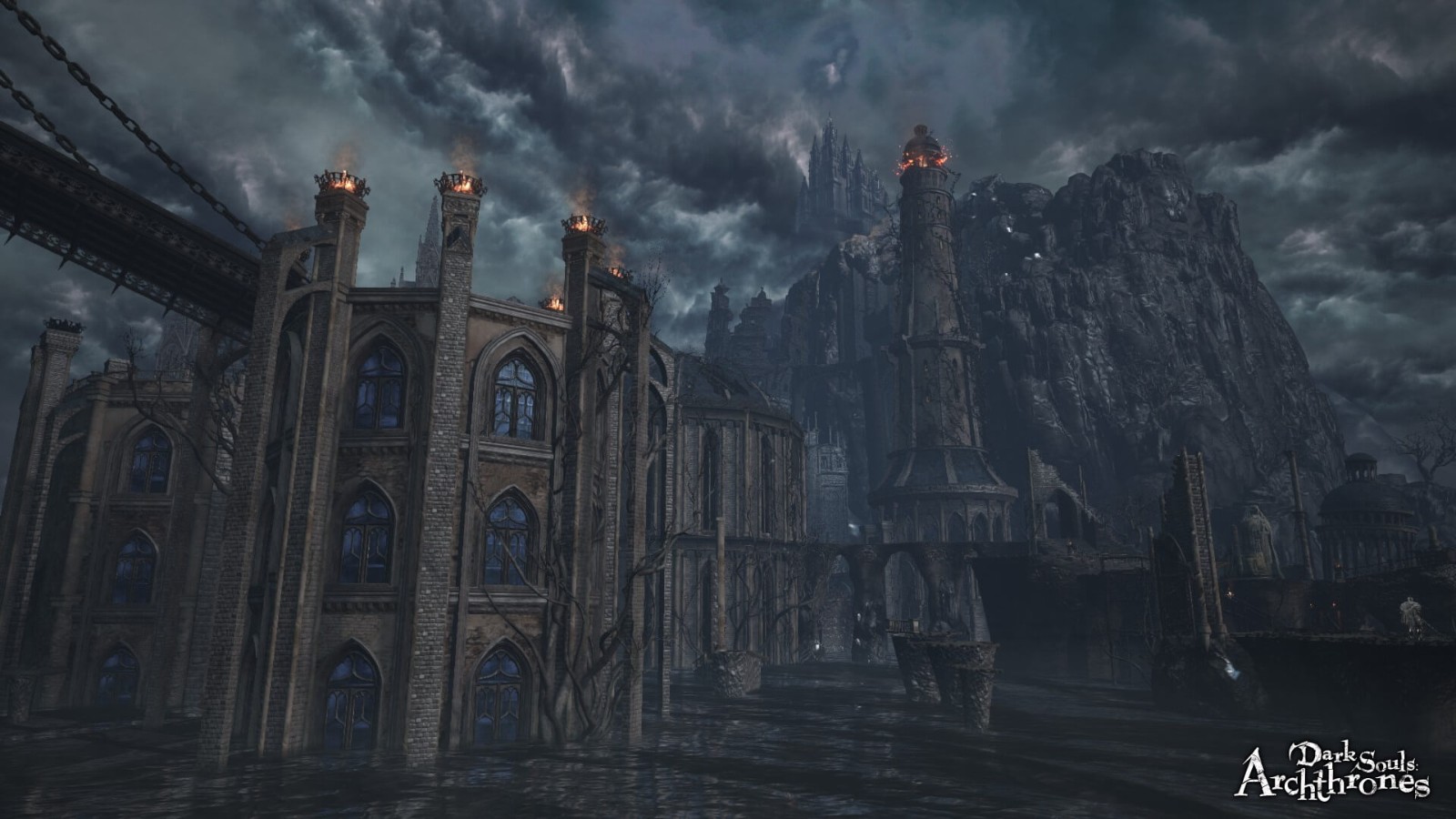 《黑暗靈魂3》大型Mod遠古王座新圖 黑暗城堡宏偉壯麗