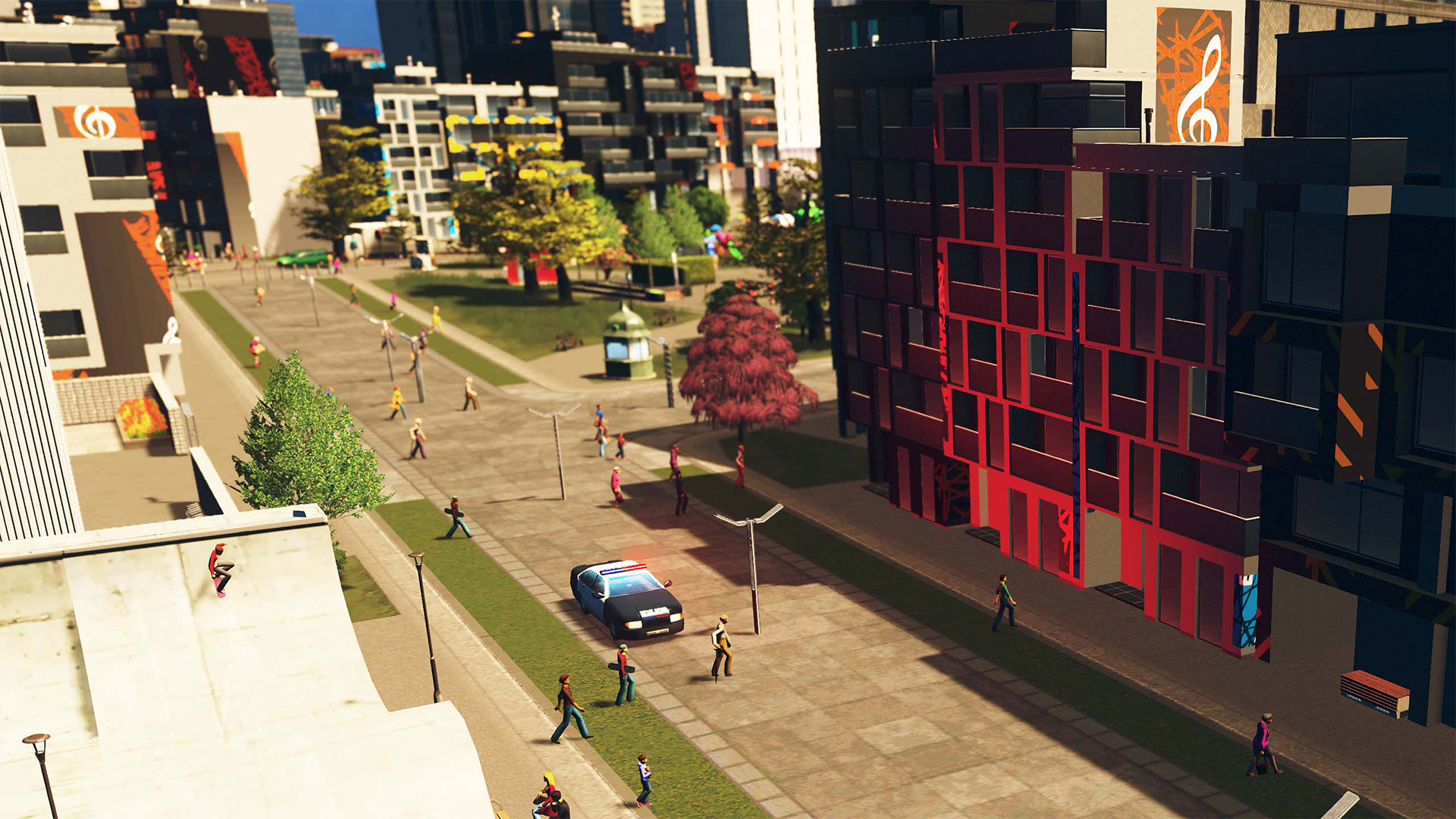 《城市：天際線》“廣場和人行道”環保DLC預告公布