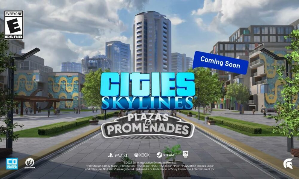 《城市：天際線》“廣場和人行道”環保DLC預告公布