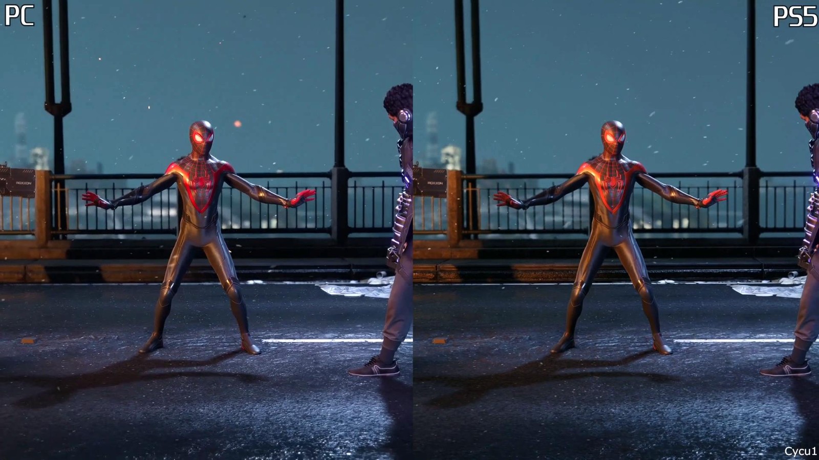《蜘蛛人：邁爾斯》PC版與PS5早期畫面對比