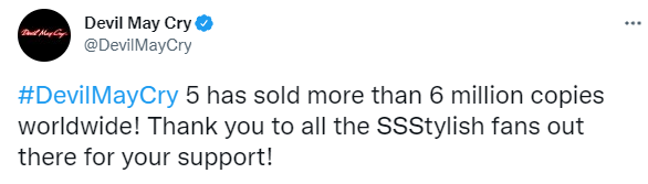 《惡魔獵人5》銷量突破600萬套 官方致謝
