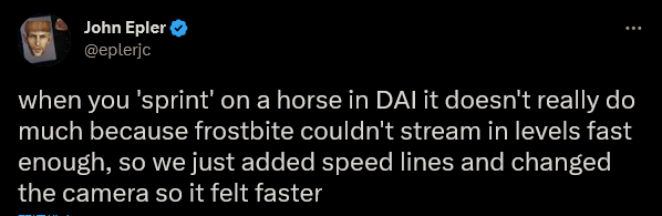 《闇龍紀元3》開發者透露：騎馬衝刺加速只是“幻覺”