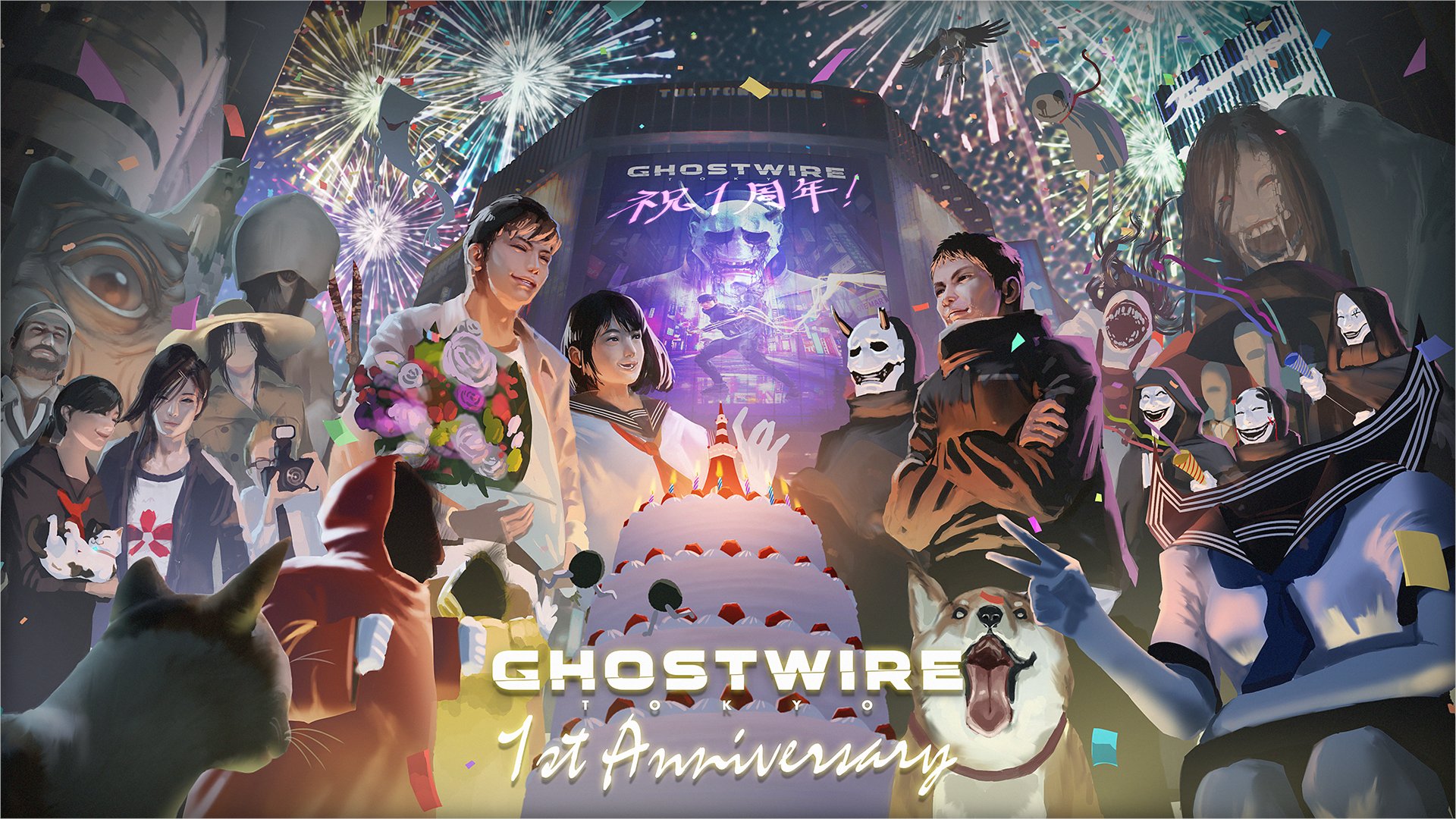 《幽靈線 東京》官方公開發售一周年賀圖